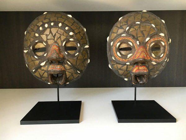 30" T Style Metal DISPLAY STAND For African & Other Tribal Masks & Sculptures 